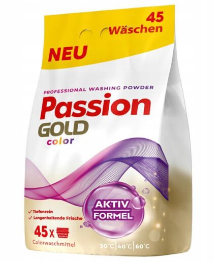 Passion Gold Professional skalbimo milteliai spalvotiems audiniams(2,7kg)