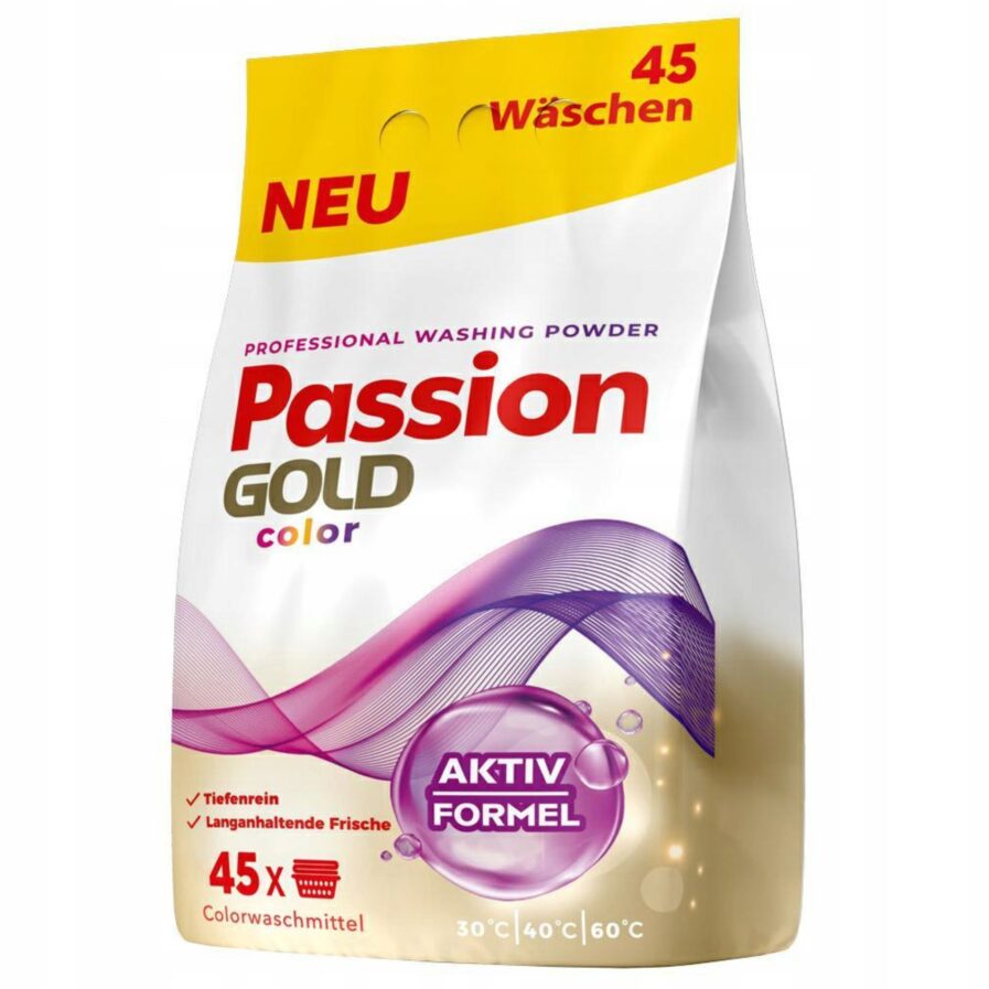 Passion Gold Professional skalbimo milteliai spalvotiems audiniams(2,7kg)