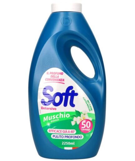 Soft univeralus skalbimo gelis Baltasis muskusas(50sk)